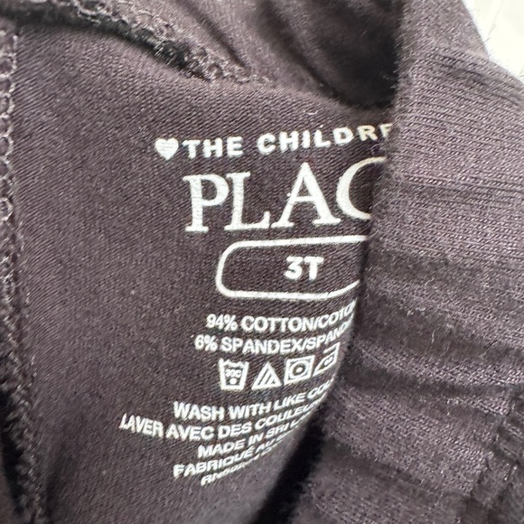 The Children's Place 3T Girls Classic Black Leggings Pants Capris - Picture 5 of 5